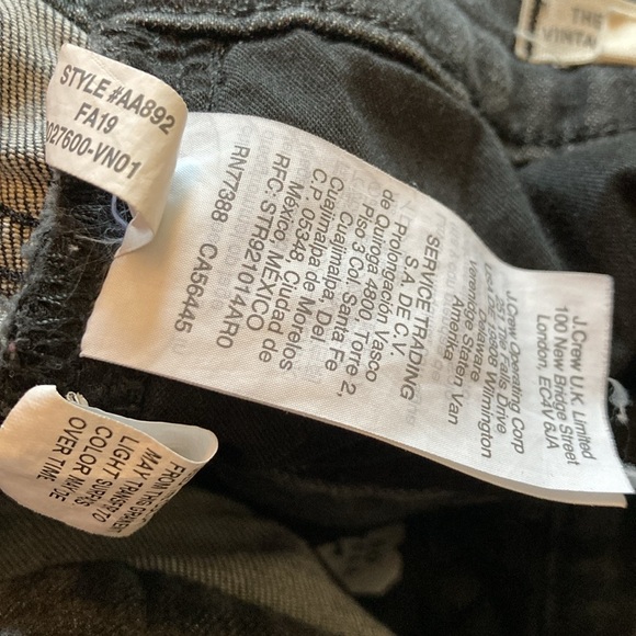 Madewell The Perfect Vintage Crop Jean 27 black high rise waist - Picture 12 of 13